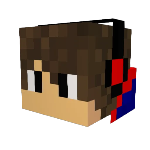 Seppe3123 Minecraft avatar head, 3D render