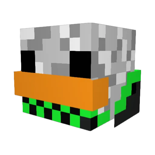 Seppel420 Minecraft avatar head, 3D render