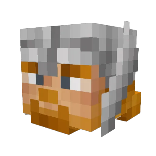 Seppelfricke Minecraft avatar head, 3D render
