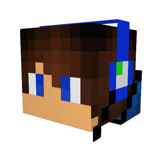 Seppemine007 Minecraft avatar head, 3D render