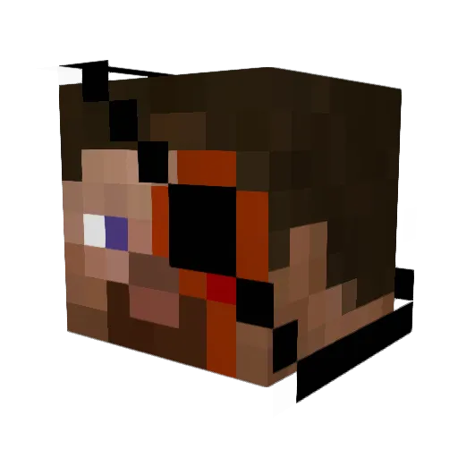 Sepplerich Minecraft avatar head, 3D render