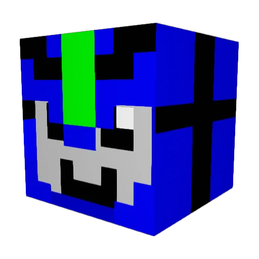 Seppo44 Minecraft avatar head, 3D render
