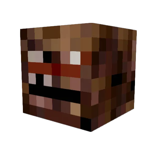 Seppukuma Minecraft avatar head, 3D render