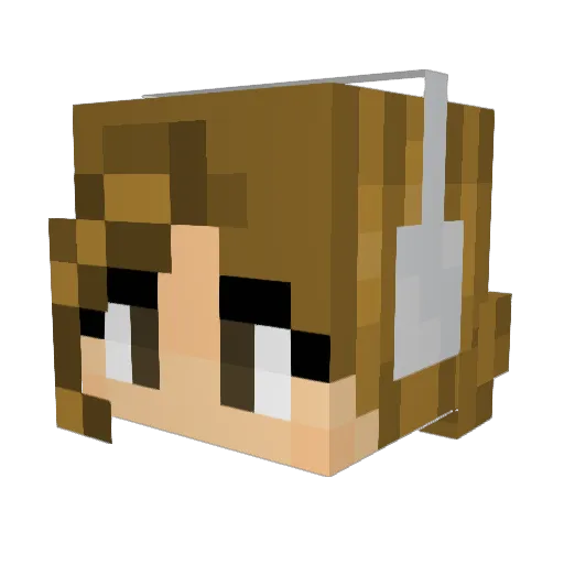 Seprenta Minecraft avatar head, 3D render