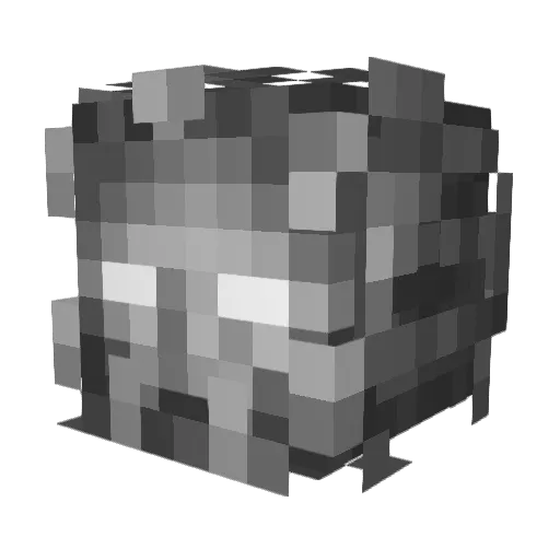 Seproon Minecraft avatar head, 3D render