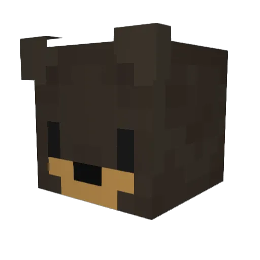 Seprun Minecraft avatar head, 3D render