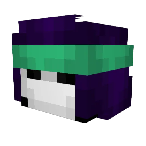SeptaMC Minecraft avatar head, 3D render
