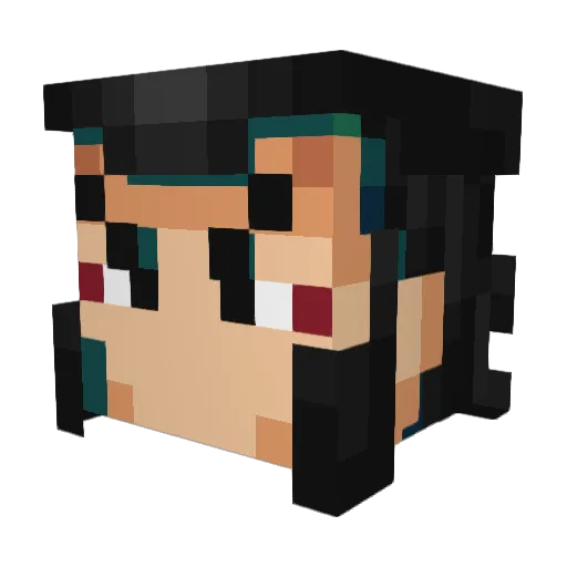 SeptemberFires Minecraft avatar head, 3D render