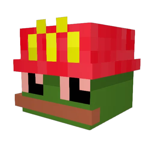 Septemberchan20 Minecraft avatar head, 3D render