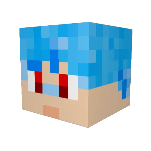 Septentrion_P Minecraft avatar head, 3D render
