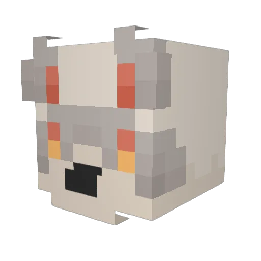 Septiral Minecraft avatar head, 3D render