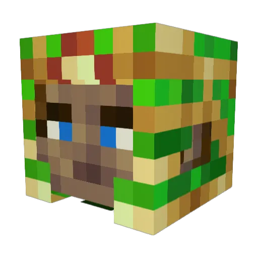 Septium117 Minecraft avatar head, 3D render