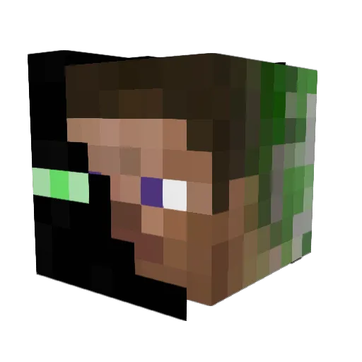 Septones Minecraft avatar head, 3D render