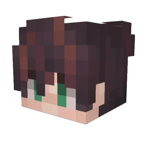 Septova Minecraft avatar head, 3D render