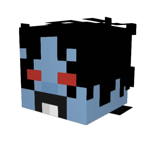 Sepultor Minecraft avatar head, 3D render
