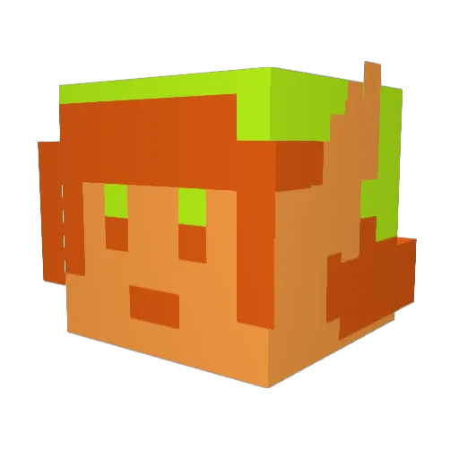 Sepulveda9 Minecraft avatar head, 3D render