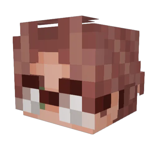 Sepurb Minecraft avatar head, 3D render