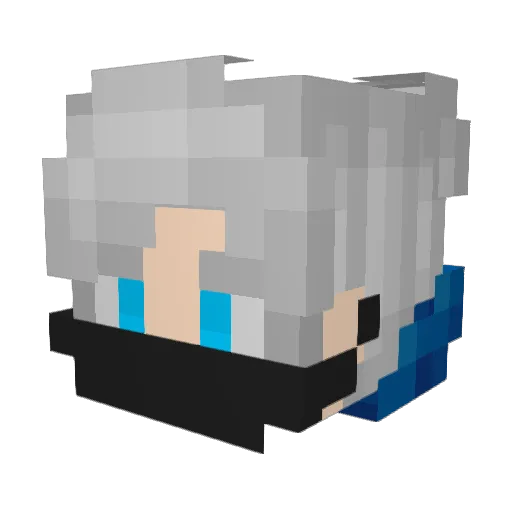 Sepzxx Minecraft avatar head, 3D render