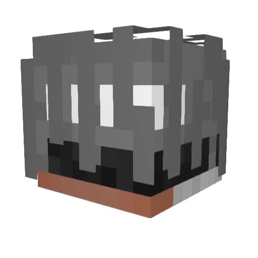 Sequellife Minecraft avatar head, 3D render