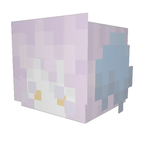Ser4ph1nn Minecraft avatar head, 3D render