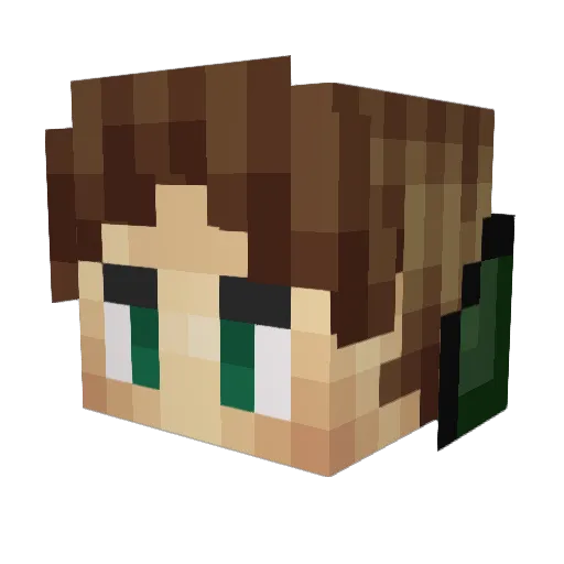 SerBabalski Minecraft avatar head, 3D render