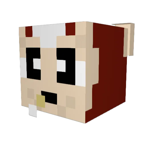SerBer83 Minecraft avatar head, 3D render