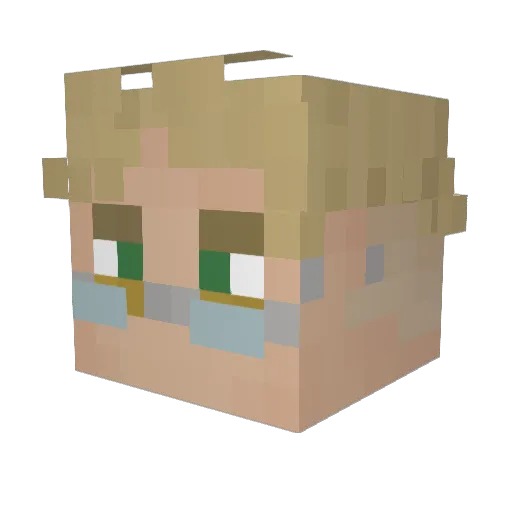 SerBerith Minecraft avatar head, 3D render