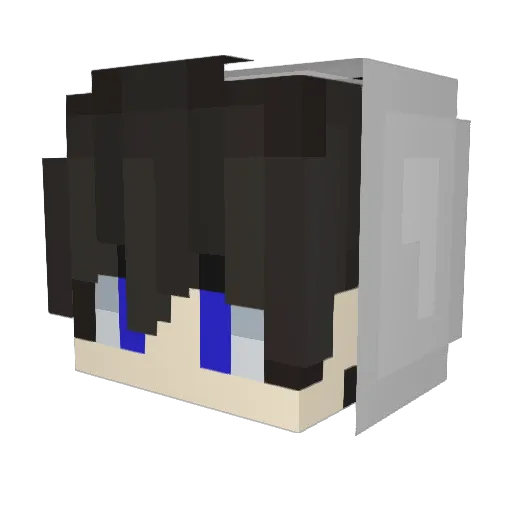 SerD93 Minecraft avatar head, 3D render