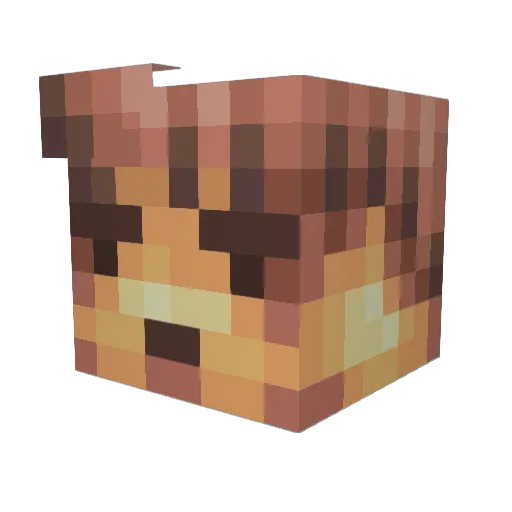 SerDayne Minecraft avatar head, 3D render