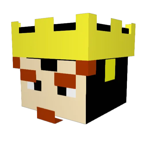 SerFelep Minecraft avatar head, 3D render