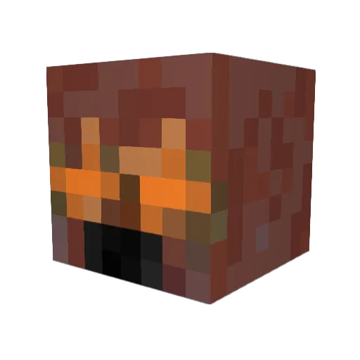 SerHerGui Minecraft avatar head, 3D render