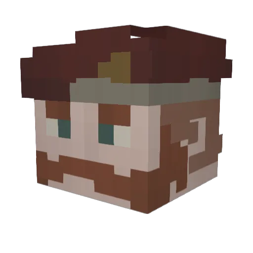 SerRobert Minecraft avatar head, 3D render