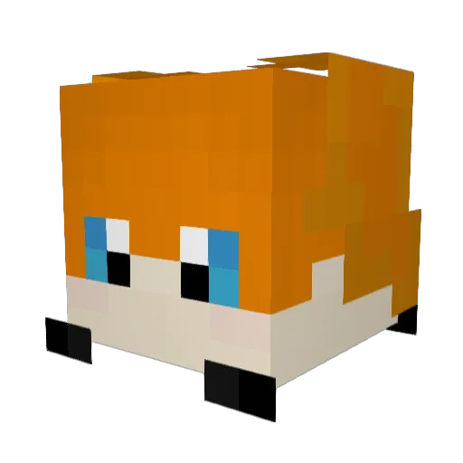 SerSZ Minecraft avatar head, 3D render