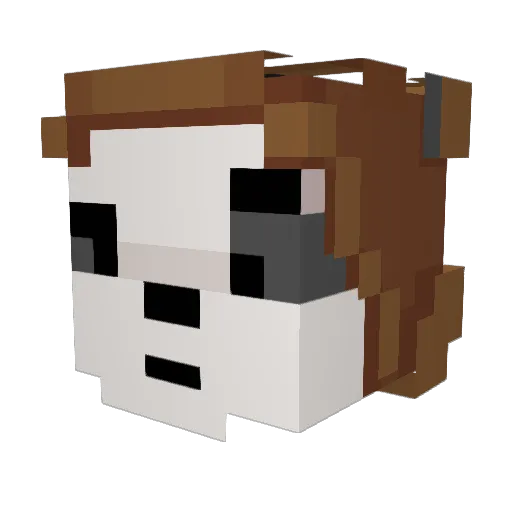 SerSquirt Minecraft avatar head, 3D render
