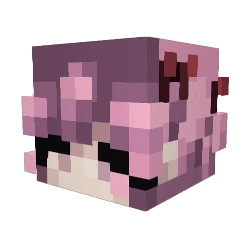 Ser_gugu Minecraft avatar head, 3D render
