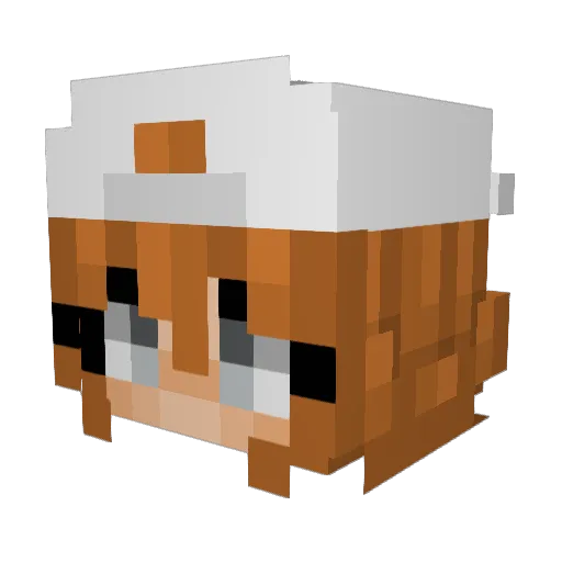Sera_Bella Minecraft avatar head, 3D render