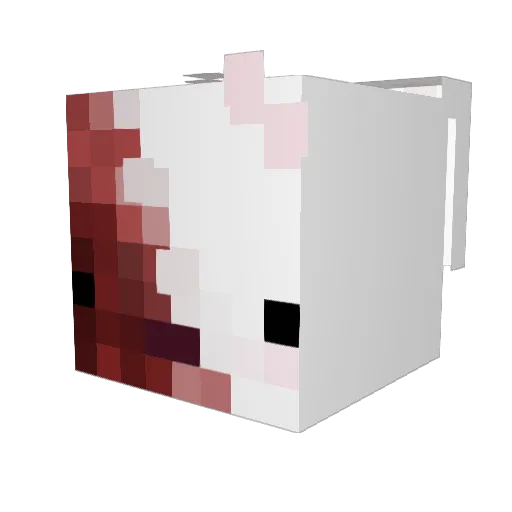 Seraafina Minecraft avatar head, 3D render