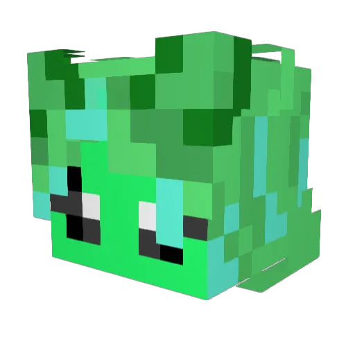 Serabiscus Minecraft avatar head, 3D render
