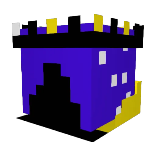 Serafirm Minecraft avatar head, 3D render