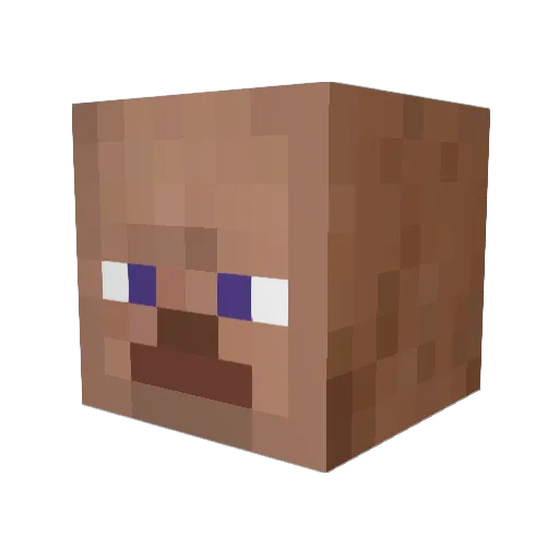 Serandor Minecraft avatar head, 3D render