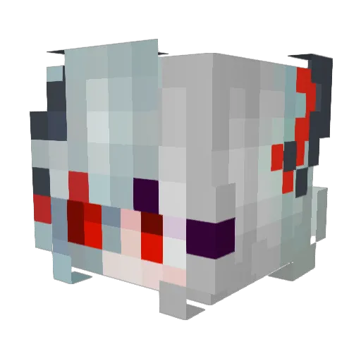 Seraniya Minecraft avatar head, 3D render