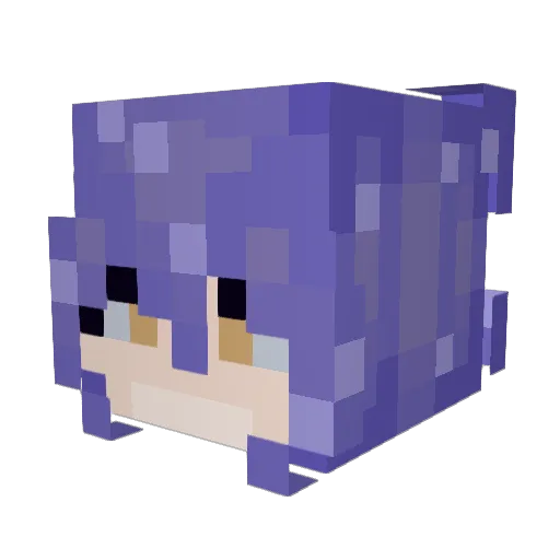 SerapLover Minecraft avatar head, 3D render