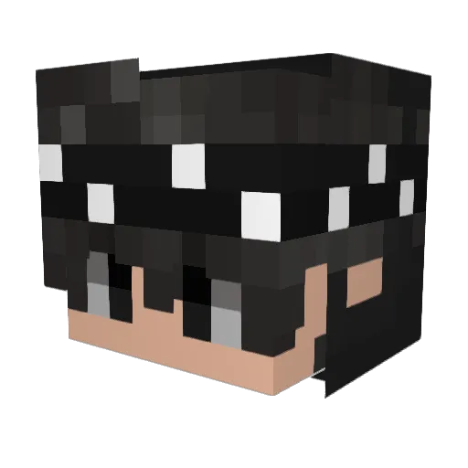 SeraphIML Minecraft avatar head, 3D render