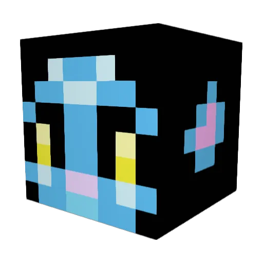 Seraph_93 Minecraft avatar head, 3D render
