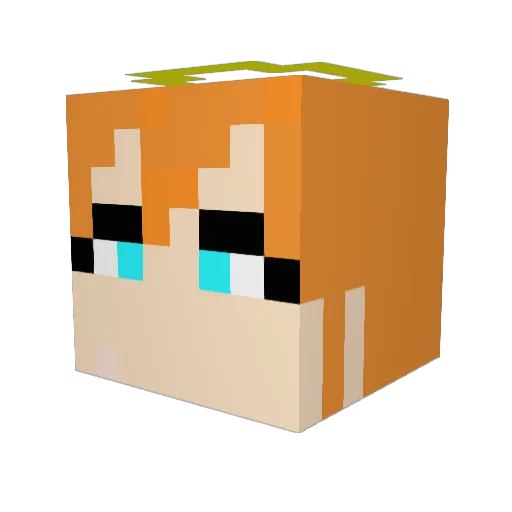 Seraph_SiRO Minecraft avatar head, 3D render