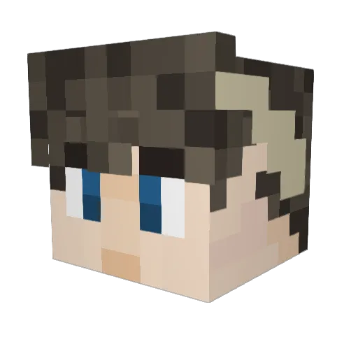 Seraphane Minecraft avatar head, 3D render
