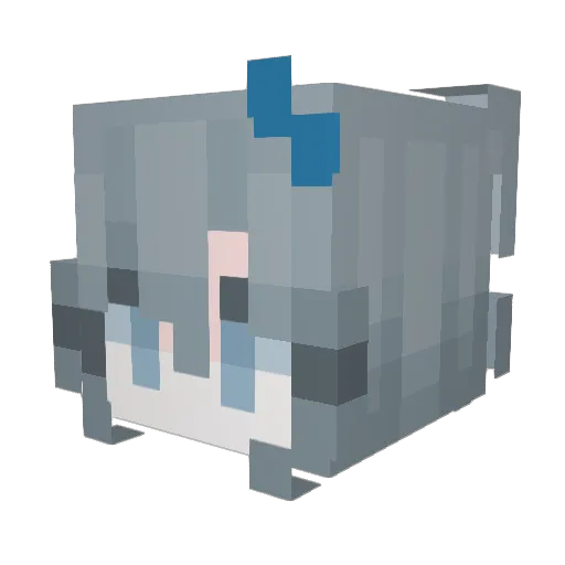 Seraphaxis Minecraft avatar head, 3D render