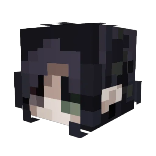 SeraphhGhost Minecraft avatar head, 3D render