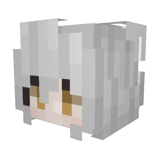 Seraphhina Minecraft avatar head, 3D render