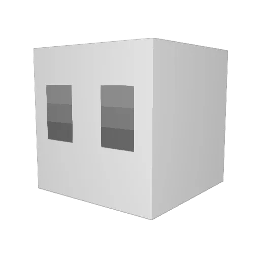 Seraphi Minecraft avatar head, 3D render